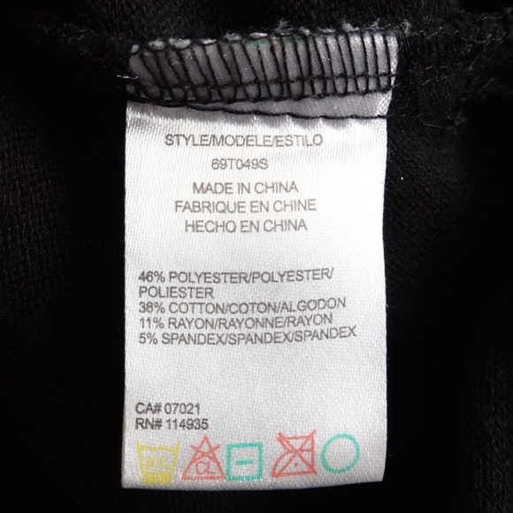 Holt Renfrew/HR2 Woman Black Crew Neck Jersey Sweater Cotton Blend Size M - Picture 8 of 8